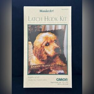 🐶 WonderArt "Puppy Love" Latch Hook Kit - Just Labs!